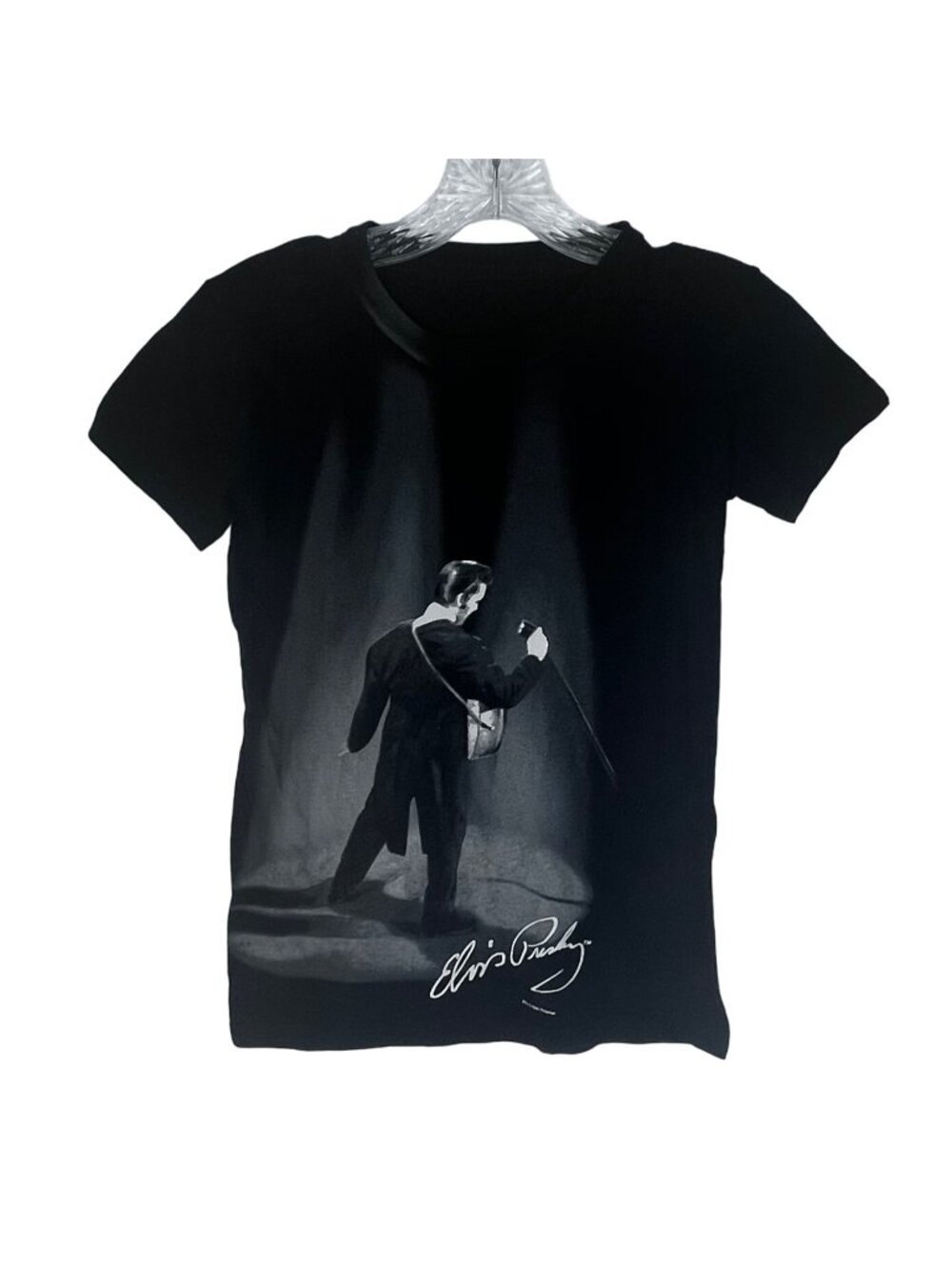 Vintage Elvis Presley‎ Tshirt Mens Medium Black Concert Music